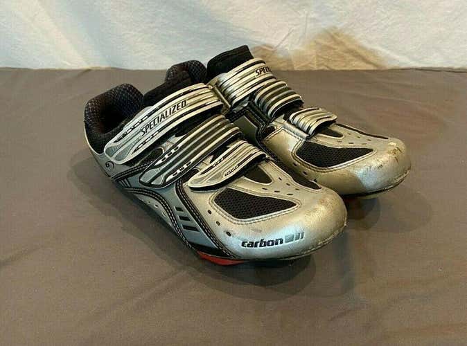 Specialized BG Body Geometry Carbon Fact Road Bike Shoes w/Delta Cleats 8.5/40
