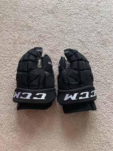 Black Used CCM 14" Pro Stock Gloves