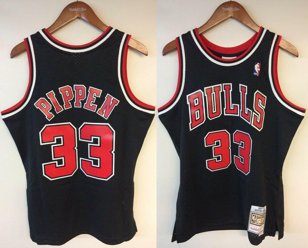 VTG Scottie Pippen #33 Chicago Bulls NBA Champion Jersey Size 48 Black