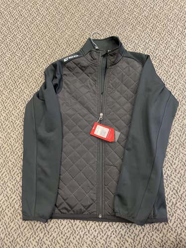Black Adult Small CCM Quilted Jacket