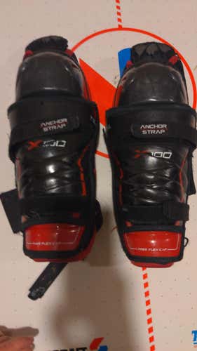 Used Junior Bauer Vapor X100 Shin Pads