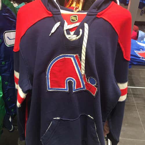 Quebec Nordiques Blue Adult XL CCM Hoodie