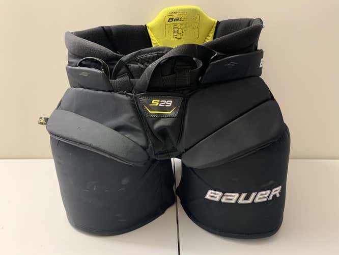 Black Used Hockey Goalie Pants - Intermediate Large Bauer Supreme S29