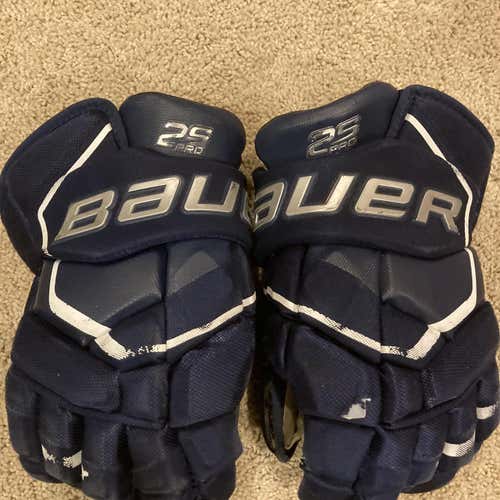 Blue Senior Bauer Supreme 2S Pro 14" Pro Stock Gloves
