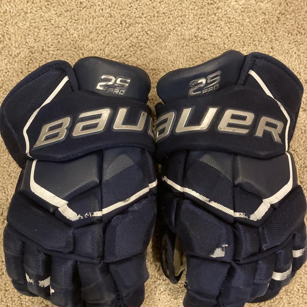 Blue Senior Bauer Supreme 2S Pro 14" Pro Stock Gloves