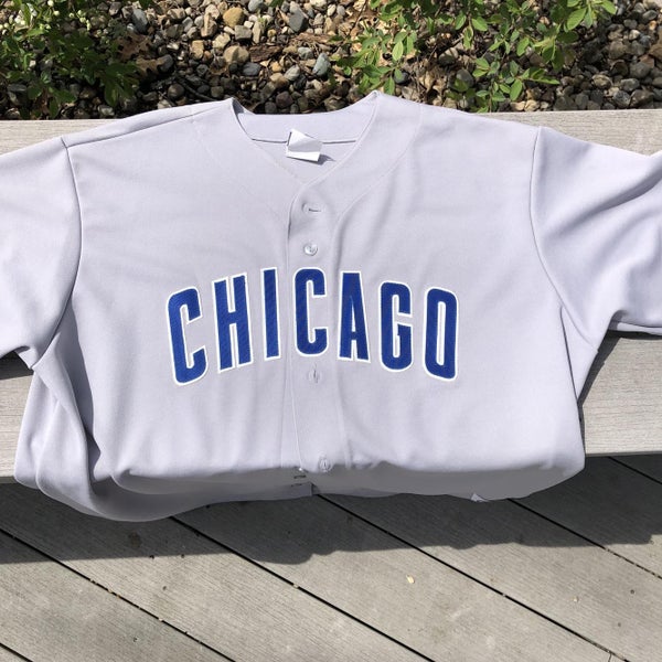 Men's Chicago Cubs Gray Majestic Jersey