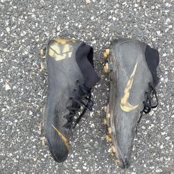 Black & Gold Used Unisex Size Men's 10.5 (W 11.5) Nike Cleats