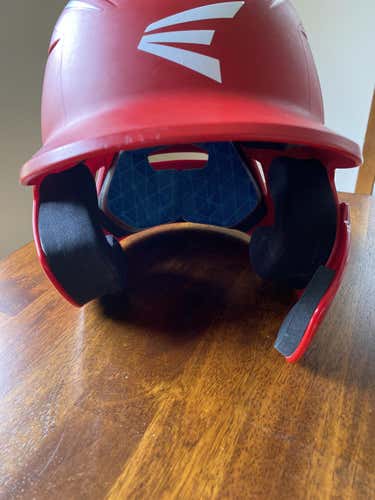 Red Easton Elite X Batting Helmet w: Guard 6 1/2 - 7 1/8”