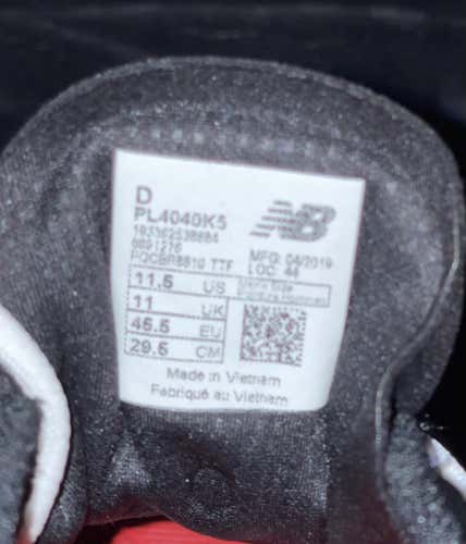 Black Adult Molded Cleats Low Cut