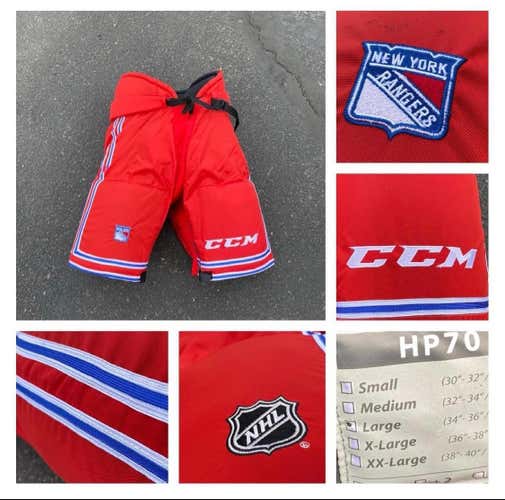 Red Senior Large CCM HP70 Pro Stock Hockey Pants