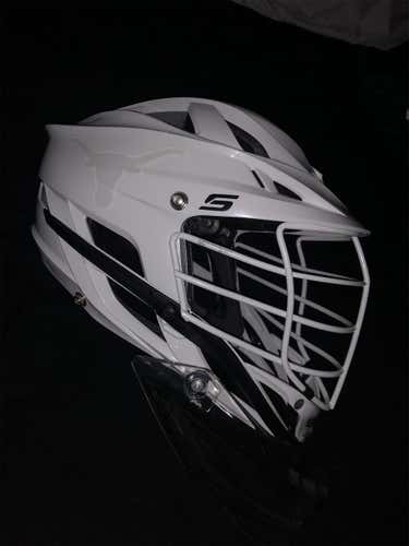 White New Goalie Cascade S Helmet