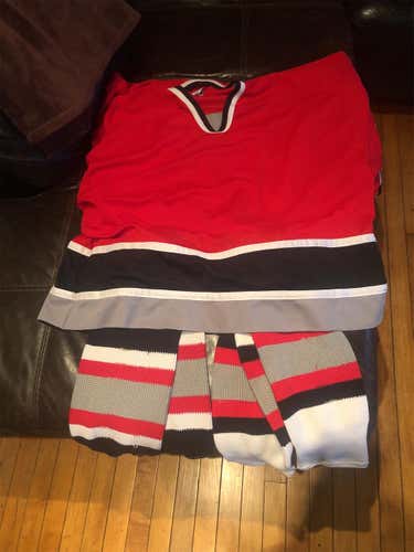 Goalie Cut Retro Sabres 3rd Jersey W/ home and away socks