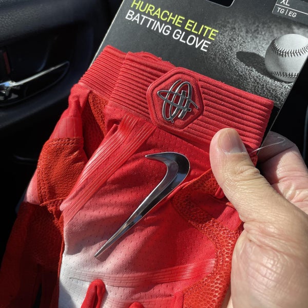 XL Nike Huarache Elite Batting Gloves Red
