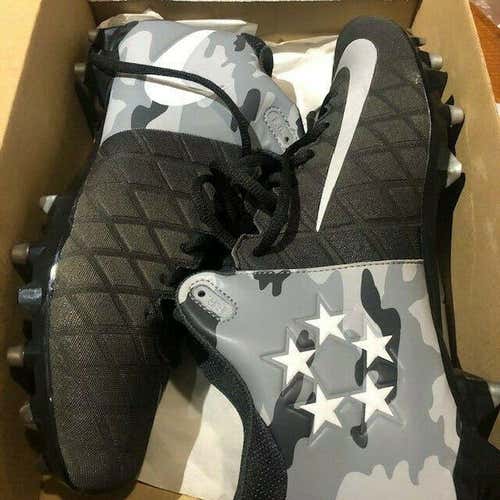 NIKE Field General Pro TD 833386 006 Size 10.5 Grey Camo Football Cleats