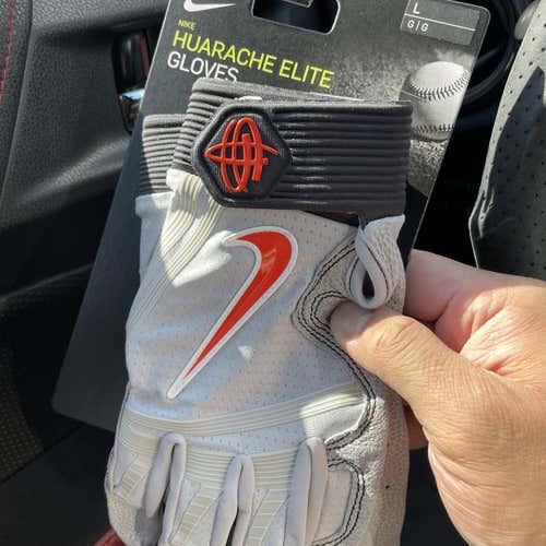 New Oregon State Issued Large Nike Huarache Elite Batting Gloves