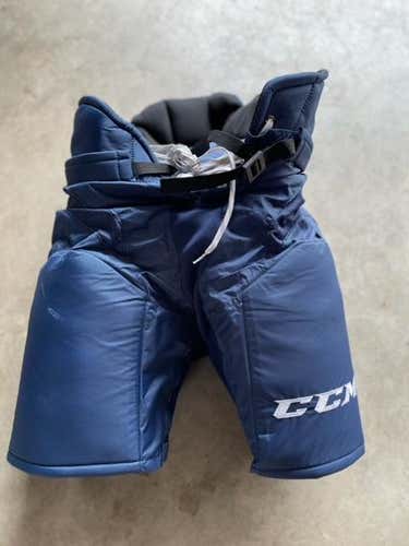 Blue Used Senior Large CCM HP35 Hockey Pants Pro Stock