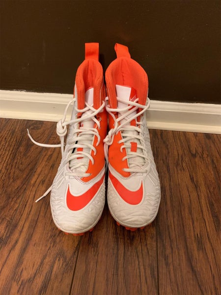 White Adult Molded Cleats High Top