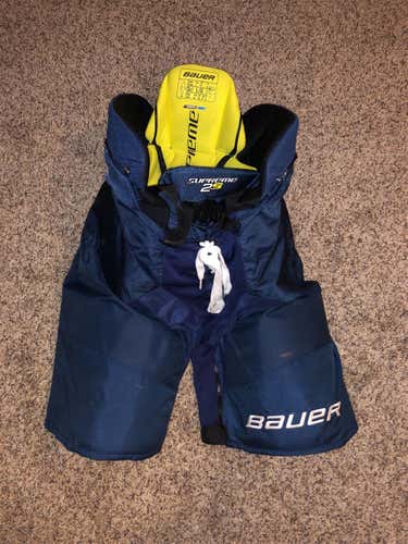 Navy Blue Senior Large Bauer Supreme 2S Hockey Pants