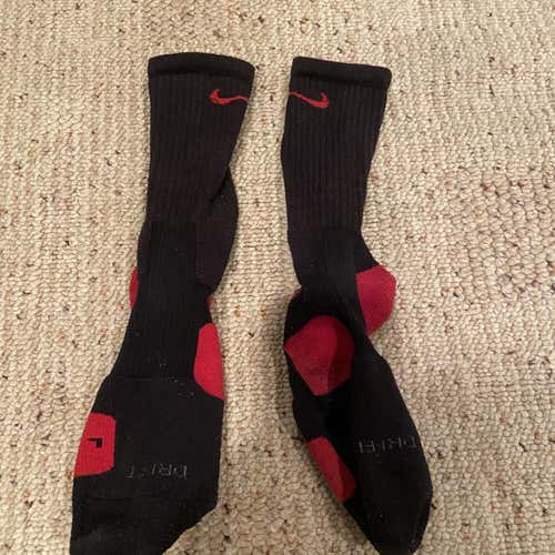 Black & Red Nike Elite Mid-Calf Socks