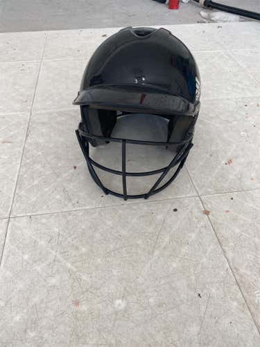 Black Used 6 3/4 Adidas Batting Helmet