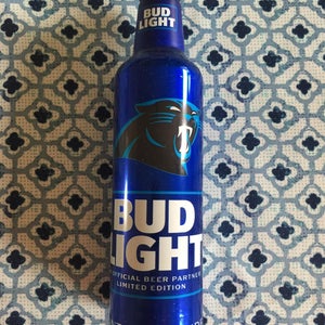 CAROLINA PANTHERS BUD LIGHT ALUMINUM BOTTLE