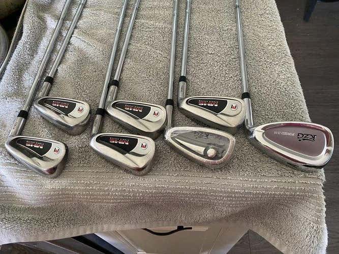 Used Men's Golfworks Right Handed Maltby MHS Hybrid System Iron Set Regular Flex Steel Shaft