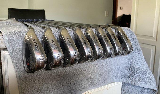 New Men's Golfworks Left Hand KE-4 Iron Set Regular Flex Steel Shaft