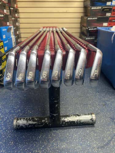 Used Men's Mizuno Right Handed MP-18 Iron Set 3-PW Extra Stiff Flex Steel Shaft