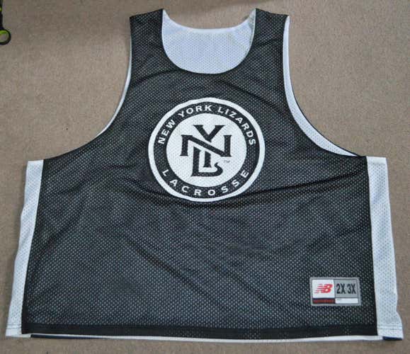 New York Lizards Game Worn Used New Balance Lacrosse Reversible Pinnie  Jersey 2XL/3XL