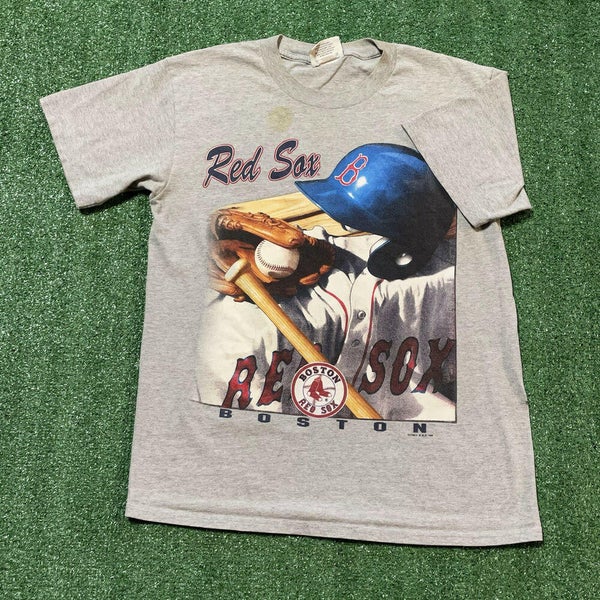 Boston Red Sox Shirt Men Medium Gray MLB Baseball Vintage 90s Retro Basic  USA