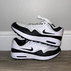 Nike Air Max 1 Spikeless Golf Shoes White/Black CT7576-100 SZ 7.5