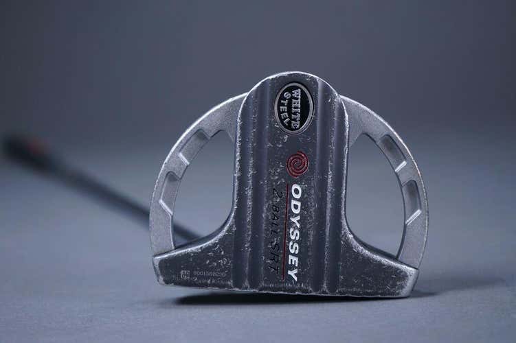 ODYSSEY 2-BALL SRT WHITE STEEL 35” MALLET PUTTER