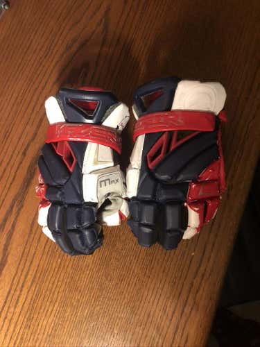 Used Player's Maverik Max Lacrosse Gloves 13"