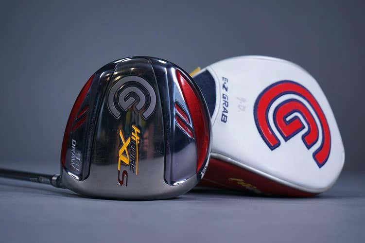 CLEVELAND GOLF HI-BORE XLS 9* DRIVER W/ FUJIKURA REGULAR FLEX SHAFT & HEADCOVER