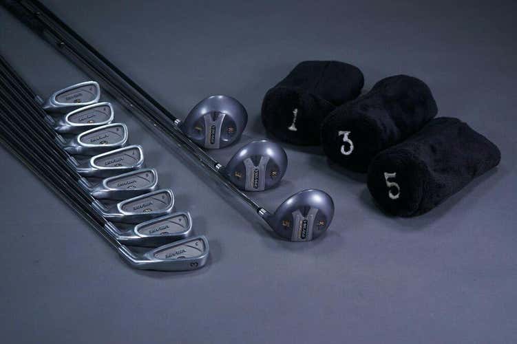 KNIGHT VIRAGE TITANIUM MATRIX 3-PW + 1W-3W GOLF SET W/ SENIOR FLEX SHAFTS