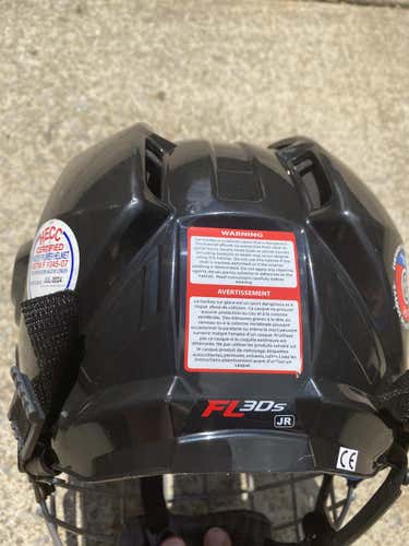 Black Small CCM Fitlite 3DS Helmet