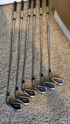 Used Men's Titleist Right Handed 716 AP1 Iron Set Stiff Flex Steel Shaft
