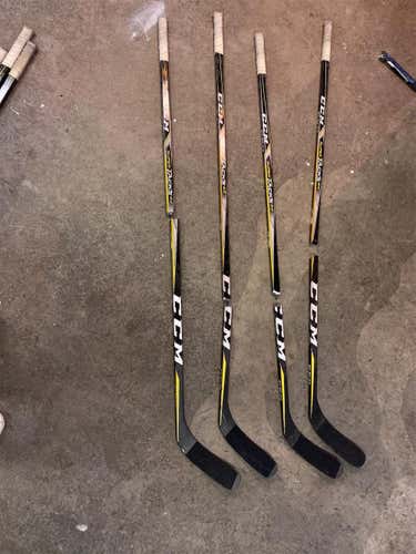 4 Broken CCM Tacks 2.0 Sticks