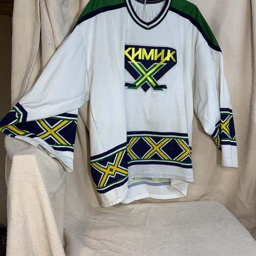 Russian Bockpecehck XNMNK White Adult XL Bauer Jersey