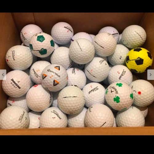 100 Used Assorted Golf Balls