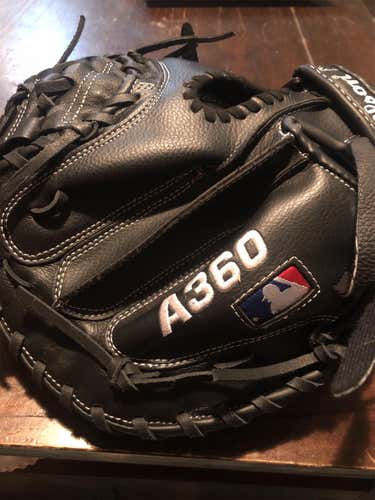Black Kid Pitch (9YO-13YO) Catcher's A360 31.5" Baseball Glove