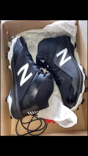 Black Men's Molded Cleats High Top
