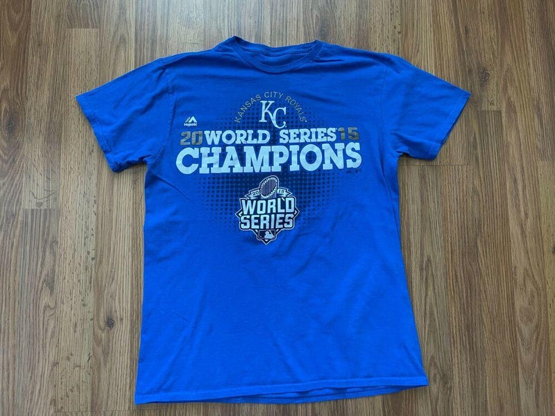 Mens XL Kansas City KC ROYALS 2015 T-Shirt World Series Champions