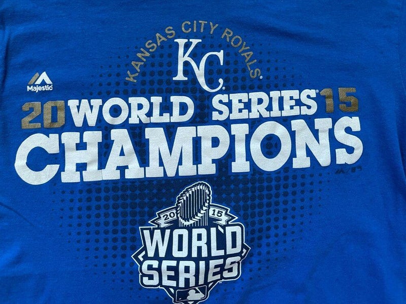 Kansas City Royals 2015 World Series Champions Medium Blue T Shirt