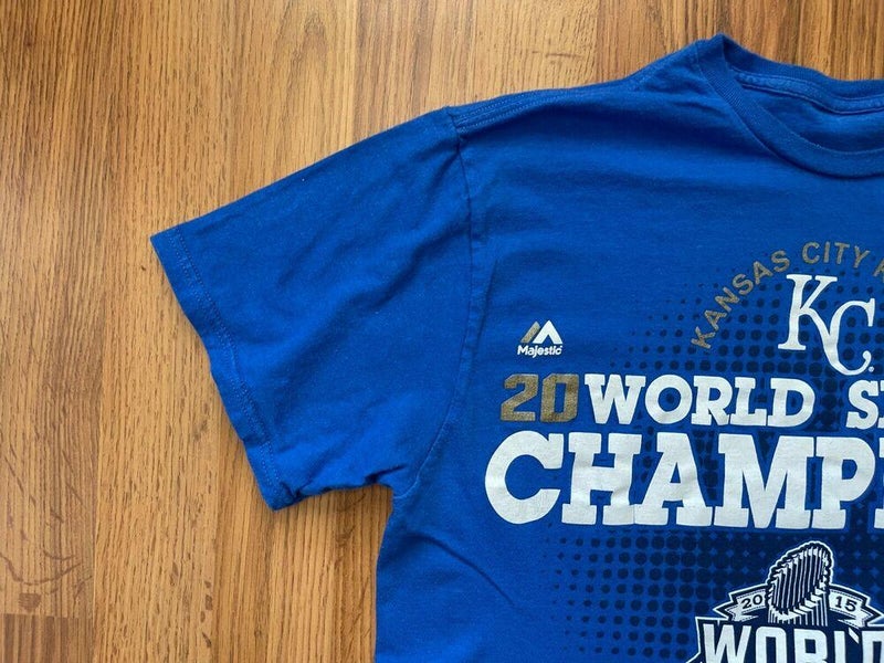 Kansas City Royals 2015 World Series Champions Medium Blue T Shirt