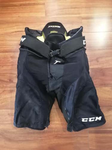 Black Used Senior Large CCM Super Tacks Hockey Pants