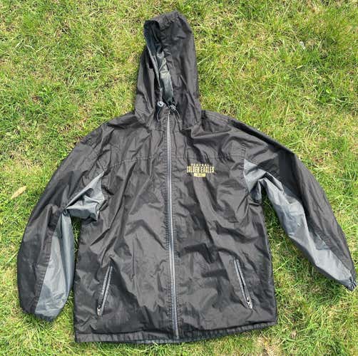 Black Large Springfield Central Hooded Jacket