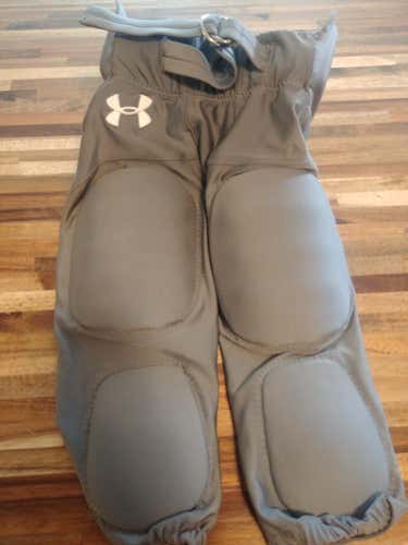 Gray New Youth Medium Under Armour Pants