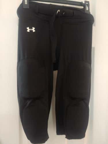 Black New Youth XXL Under Armour Pants