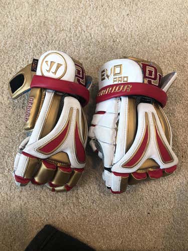 Used Warrior Evo Pro 13" Lacrosse Gloves